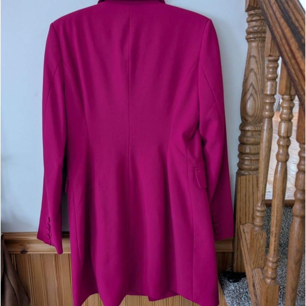 7 For All Mankind Longline Double Breasted Blazer Jacket Size Medium - Picture 10 of 10